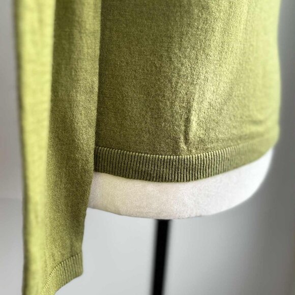 Massimo Dutti Pistachio Soft Touch Wool Blend Fine Knit Crewneck Sweater – US M - Picture 9 of 11
